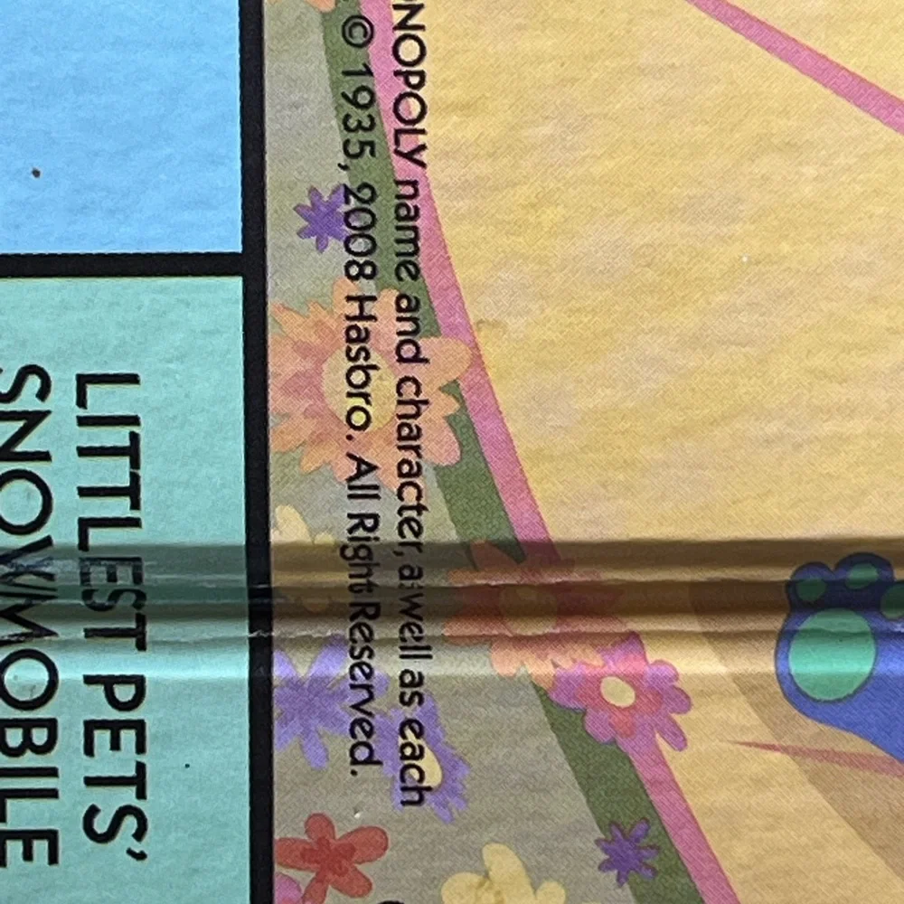 Littlest Pet Shop Monopoly Edition Game Board only